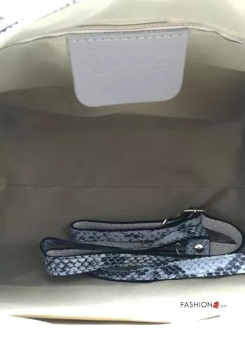  Python Muster verstellbarer Tasche aus Echtes Leder mit Taschen mit Futter mit Schultergurt mit Reißverschluss