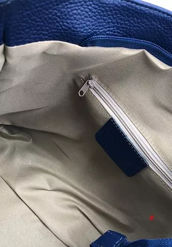  Tasche aus Echtes Leder mit Taschen mit Futter mit Schultergurt mit Reißverschluss