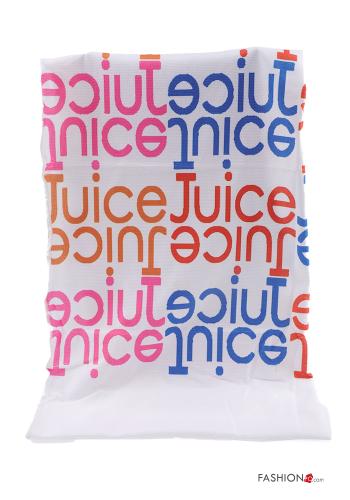  Lettering print beach Towel with bag