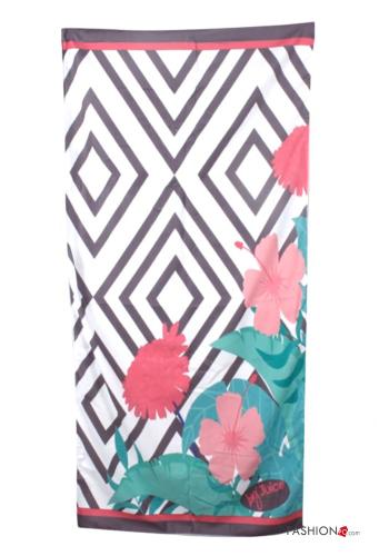  Patterned beach Towel with bag