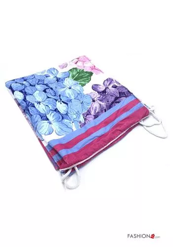  Floral beach Towel with bag
