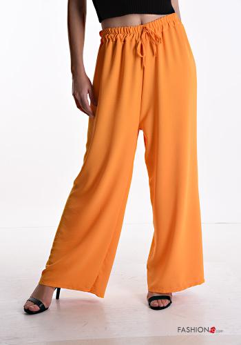  wide leg Trousers with bow with elastic