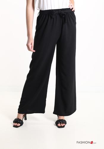  Trousers with bow Black