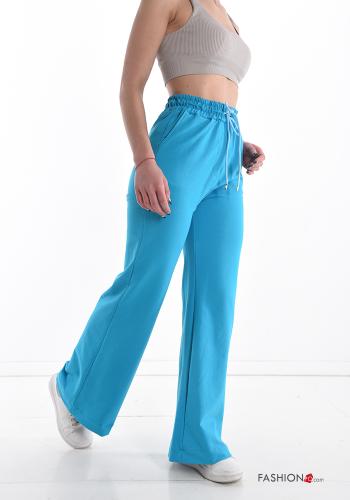  Pantalon de jogging en Coton avec poches avec noeud 