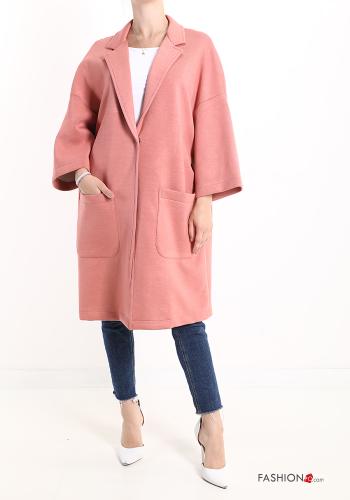  Coat with buttons with pockets
