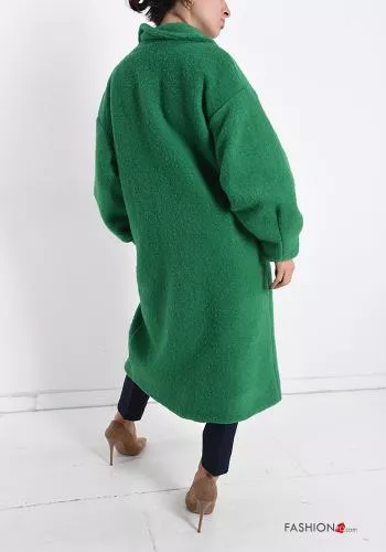  Wool Mix Coat with buttons with pockets