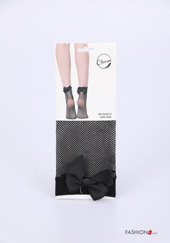  transparente Socken mit Schleife