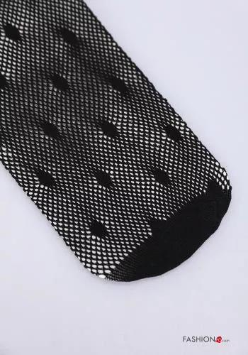  calcetines transparentes Estampado de lunares 
