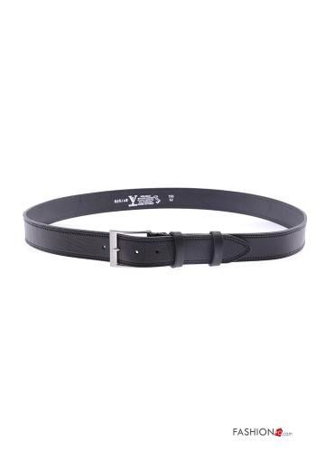  adjustable Genuine Leather Belt  Black