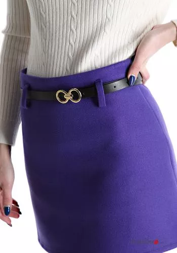  Minigonna con cintura con zip 