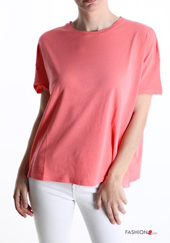  Cotton T-shirt  Salmon
