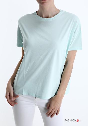  Cotton T-shirt  Light mint green