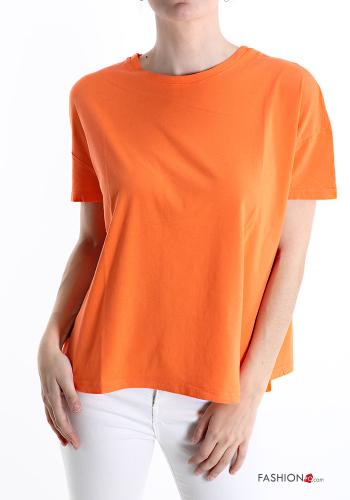  Cotton T-shirt  Orange