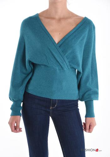  Sweater with v-neck