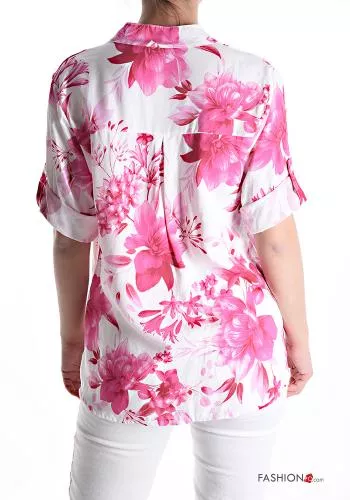  Camisa manga corta Estampado Floral 