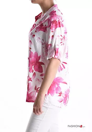  Floral short sleeve Shirt 