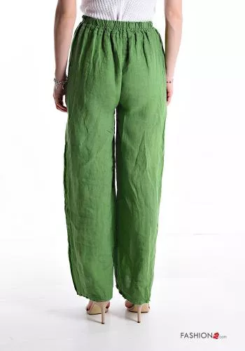 Linen Trousers with elastic