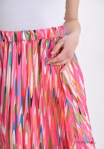  Multicoloured pleated Skirt 