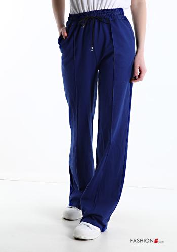  Joggers with pockets with bow Blue