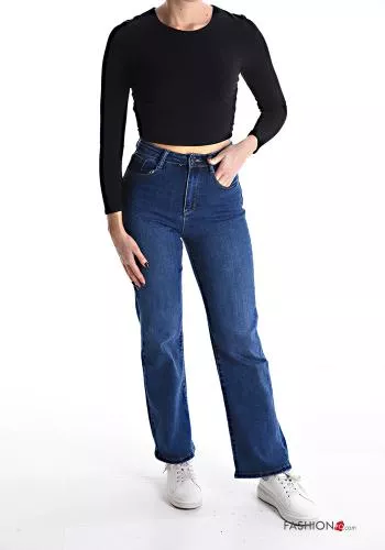  Cotton Jeans with pockets