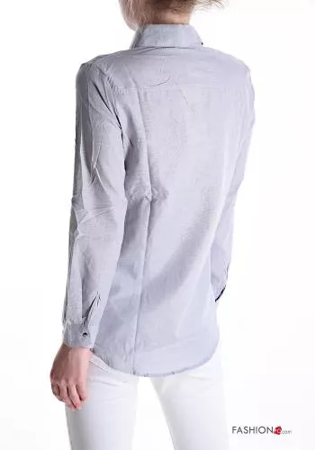  Cotton Shirt with rhinestones