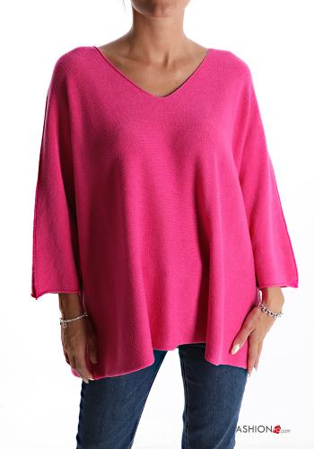 Jersey extra grande con cuello en v 