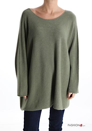  Maglione Casual  Verde oliva scuro
