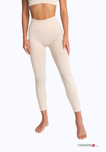  Leggings sem costura  Branco antigo