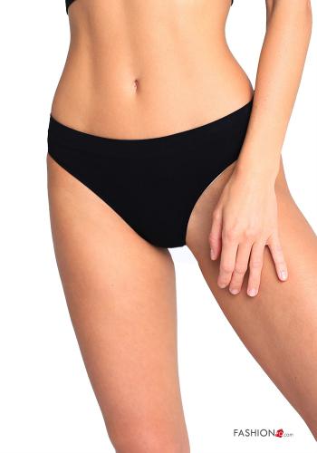  Culotte sín costura canalé  Negro