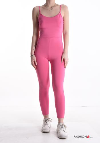  Jumpsuit senza maniche con coppe  Fucsia
