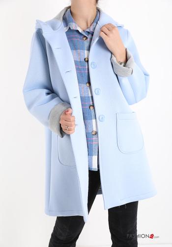  Casual Coat  Light -blue