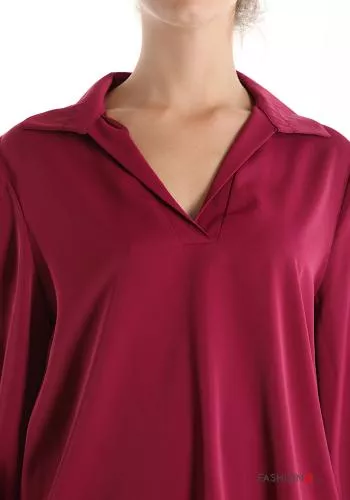  Blouse with v-neck
