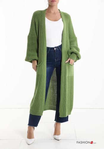  Chaqueta de punto con bolsillos 