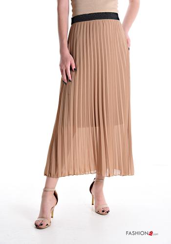  Falda De lurex  Color camel