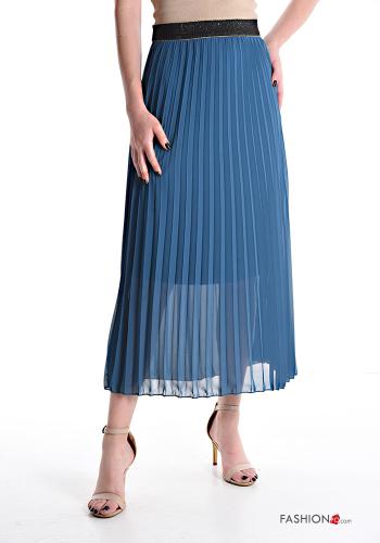  Falda De lurex  Azul denim