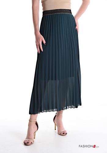  Falda De lurex  Verde azulado