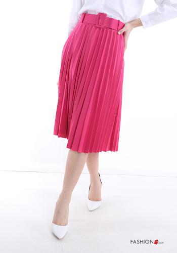  pleated Skirt with belt