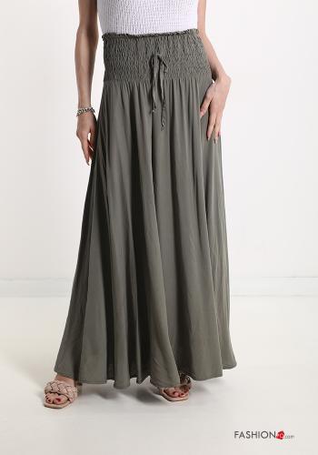  Longuette Skirt with bow Light olive