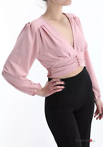  v-neck Top with buttons