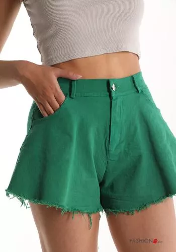  Cotton Shorts with pockets
