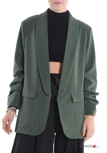  Blazer with lining Military green