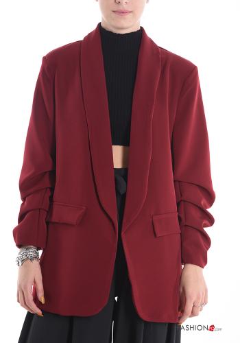  Blazer with lining Bloody red