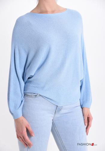 Casual Sweater  Light -blue