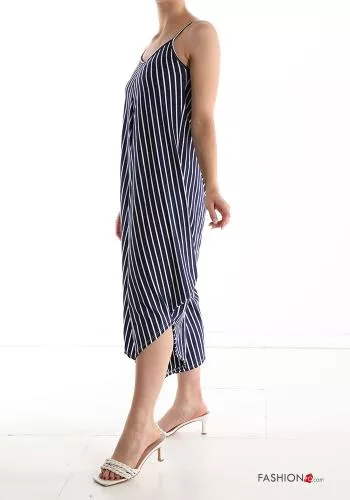  Striped Jumpsuit with pockets