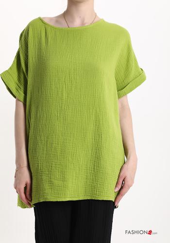  Bluse aus Baumwolle  Lime / Electric Lime