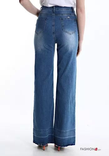  Jeans in Cotone con tasche 