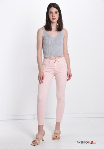  Jeans in Cotone con tasche 