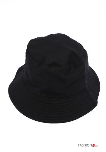  Chapeau en Coton Imprimé coloré  Noir