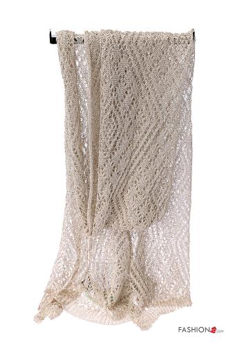  Écharpe em Algodão lurex Padrão bordado 