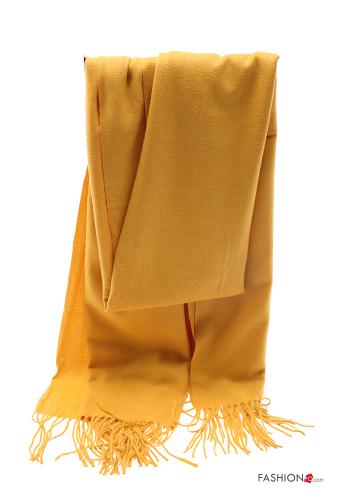 Scarf with fringes School bus yellow
